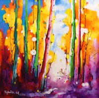 Zohaib Rind, 24 x 24 Inch, Acrylic on Canvas, Cityscape Painting, AC-ZR-314